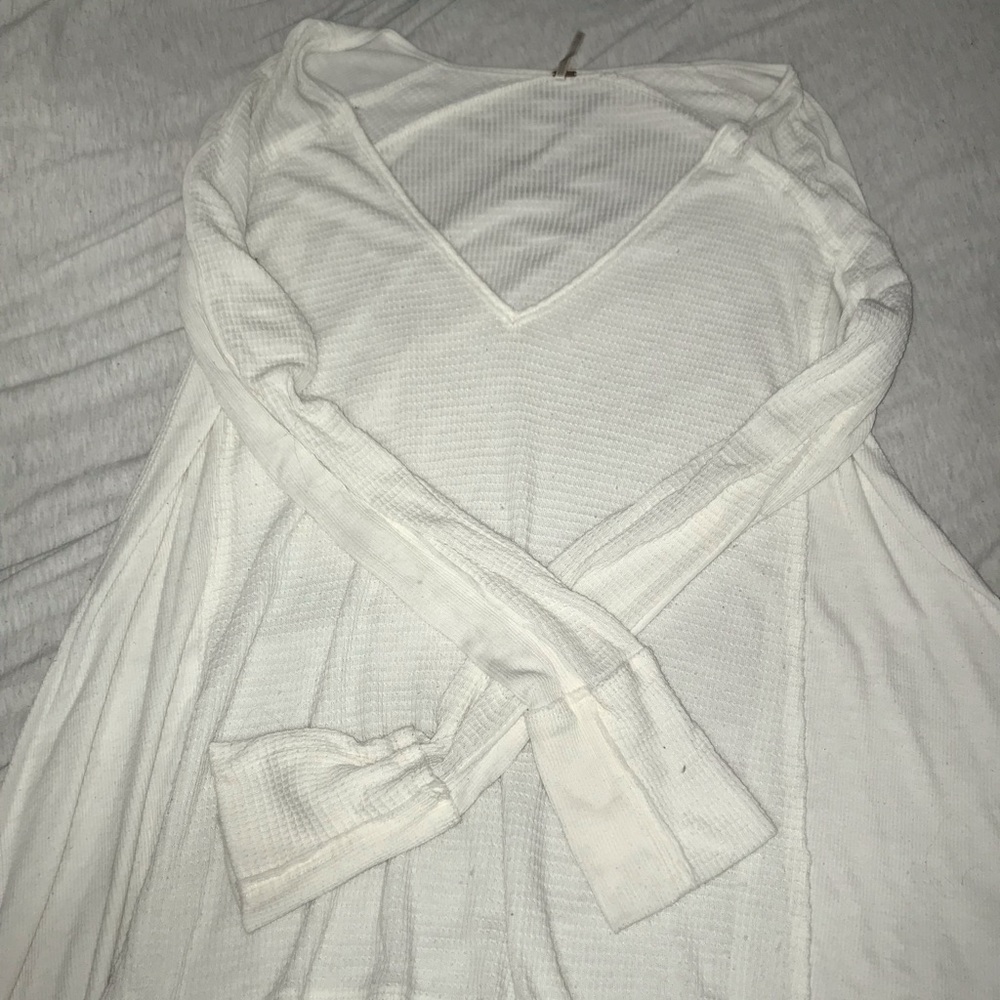 Free people white sweater